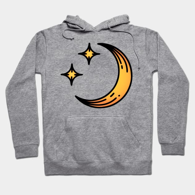 Moon and Stars Hoodie by OctoberArts